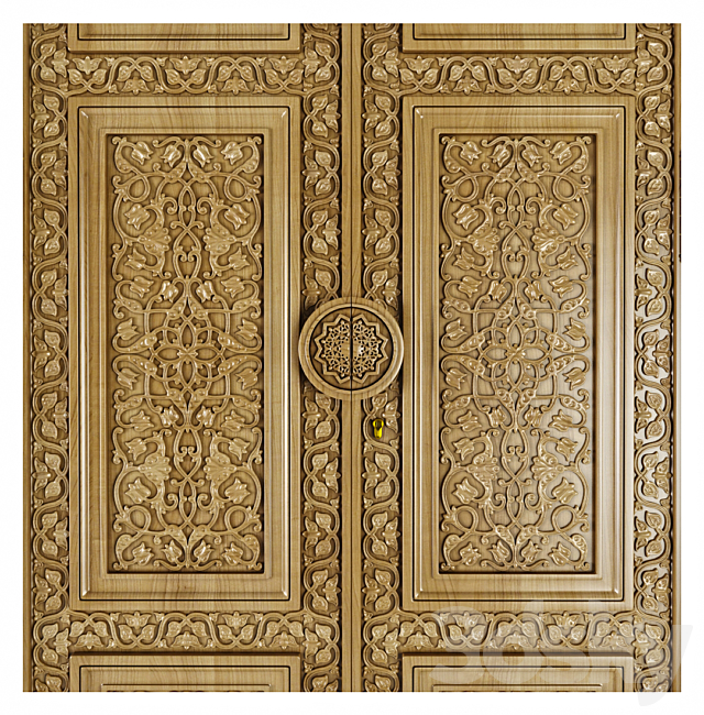 The Uzbek carved door 3DSMax File - thumbnail 2