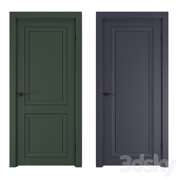 Uberture Decanto doors 3DS Max - thumbnail 1