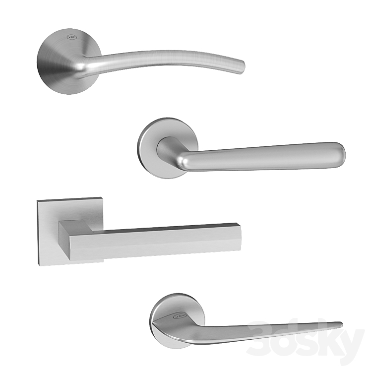 Valli & Valli door handles 3DS Max - thumbnail 1