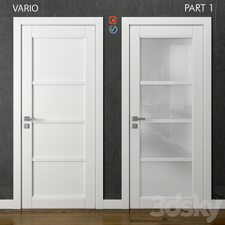 Vario doors Volkhovets part 1 3DS Max - thumbnail 1