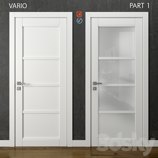 Vario doors Volkhovets part 1 3DS Max Model - thumbnail 1