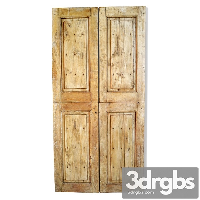 Vintage teak farm doors - thumbnail 1