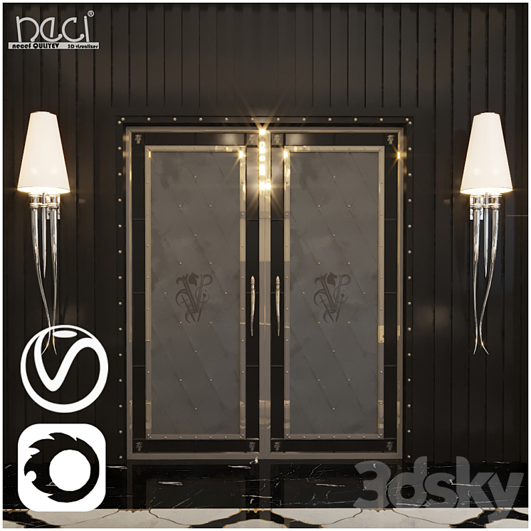 visionnaire DOOR 3DS Max - thumbnail 2