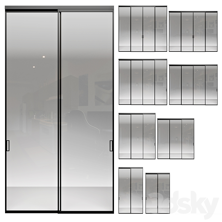 Volhovec aluminum partitions Formato 3DS Max Model - thumbnail 1