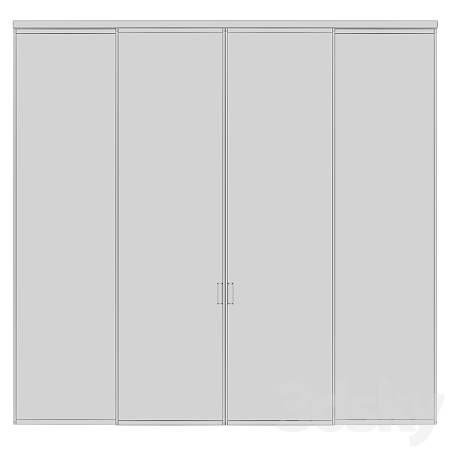 Volhovec aluminum partitions Formato 3DS Max Model - thumbnail 4