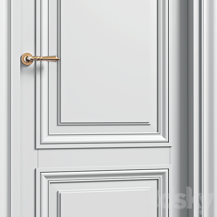 Volhovec doors ANTIQUE 3DS Max Model - thumbnail 2