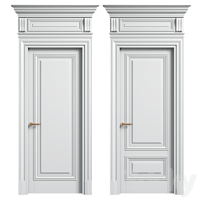 Volhovec doors ANTIQUE 3DS Max Model - thumbnail 2