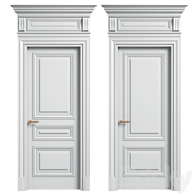 Volhovec doors ANTIQUE 3DS Max Model - thumbnail 2