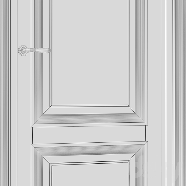 Volhovec doors ANTIQUE 3DS Max Model - thumbnail 5