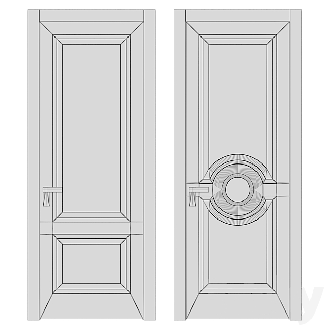 Volhovec doors ROCCA 3DS Max Model - thumbnail 5