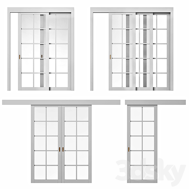 Volhovec NEO sliding doors 3ds Max - thumbnail 1