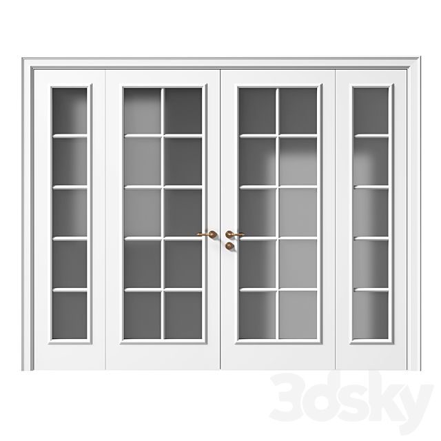 Volhovec PARIS double doors 3ds Max - thumbnail 2