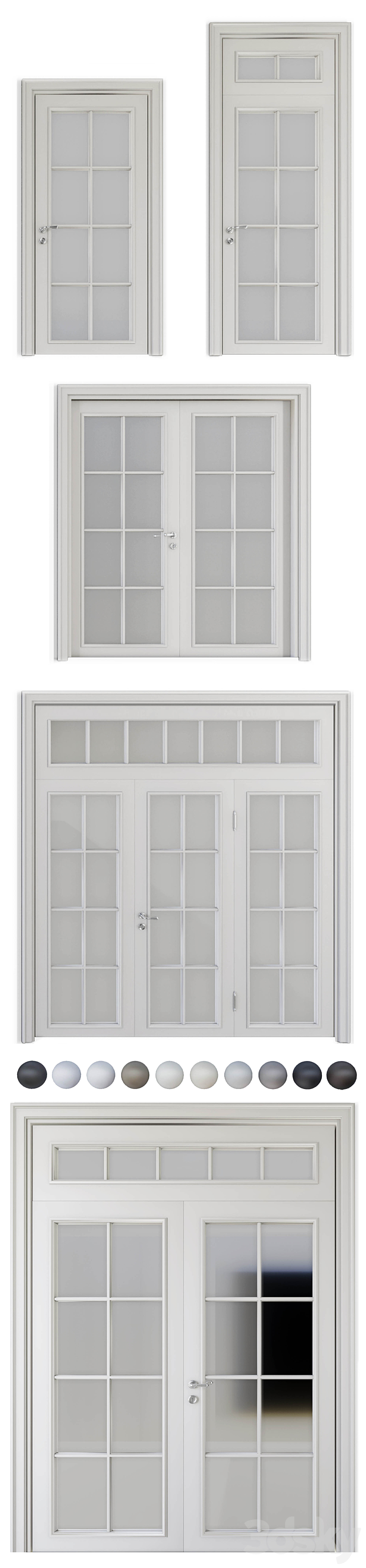 Volhovec_Doors_collection_Paris_set 3 3DS Max - thumbnail 2