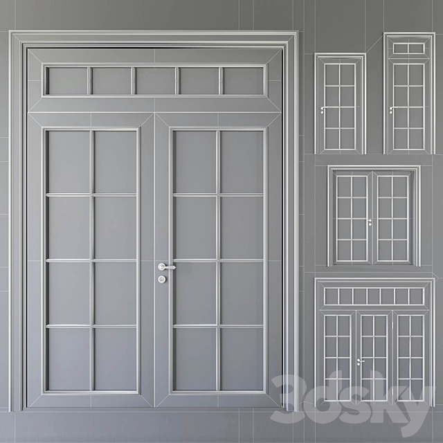 Volhovec_Doors_collection_Paris_set 3 3DSMax File - thumbnail 3