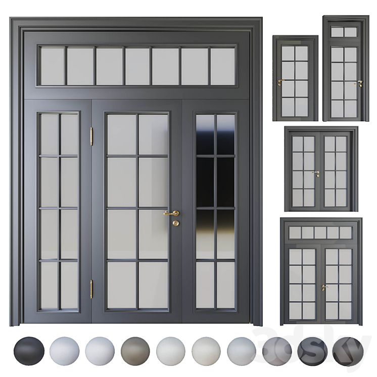 Volhovec_Doors_collection_Paris_set 4 3DS Max - thumbnail 1