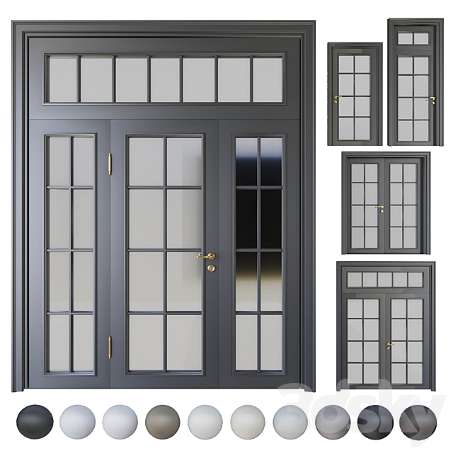 Volhovec_Doors_collection_Paris_set 4 3DS Max Model - thumbnail 1