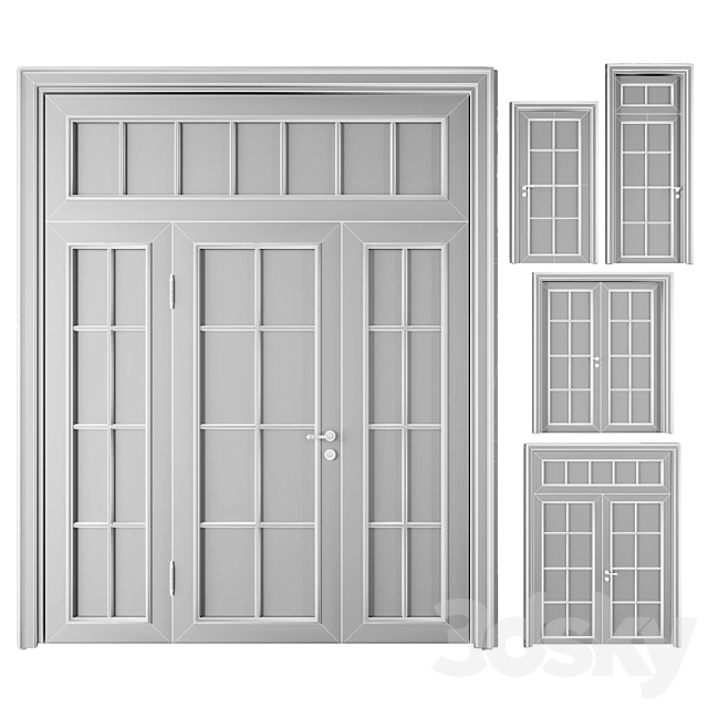 Volhovec_Doors_collection_Paris_set 4 3DS Max Model - thumbnail 3