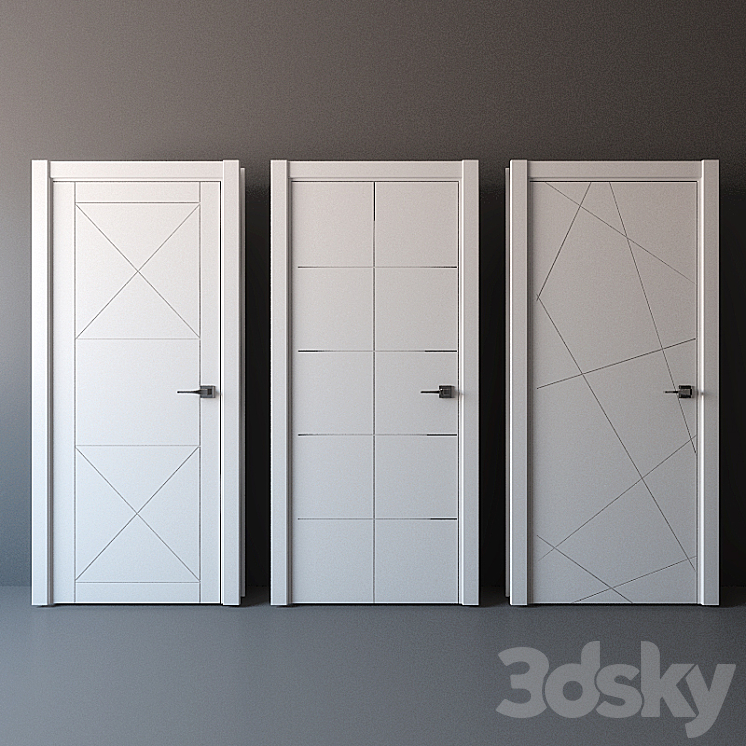 Volhovets doors Linea 3DS Max - thumbnail 2