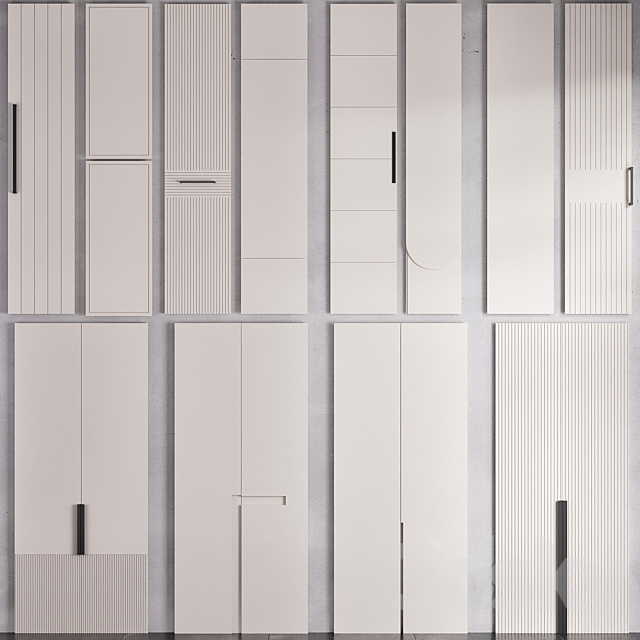 WARDROBE DOOR COLLECTION NO1 3ds Max - thumbnail 1