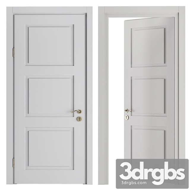 White and gold classic door – set 32 - thumbnail 1