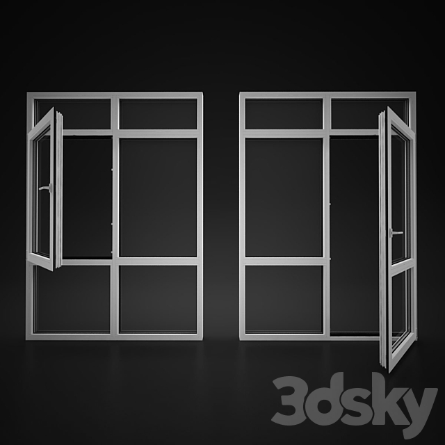 Windows and doors Elvial 3DSMax File - thumbnail 1