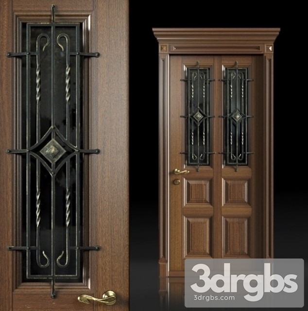 Wood and Iron Doors 3dsmax Download - thumbnail 1