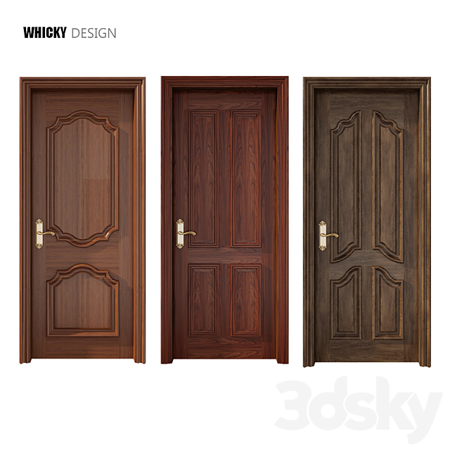 wood door part3 3DSMax File - thumbnail 1