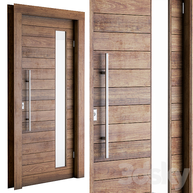 Wooden Front Door 3DSMax File - thumbnail 3