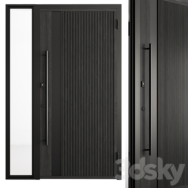 Wooden Front Door – Set 91 3DS Max Model - thumbnail 2