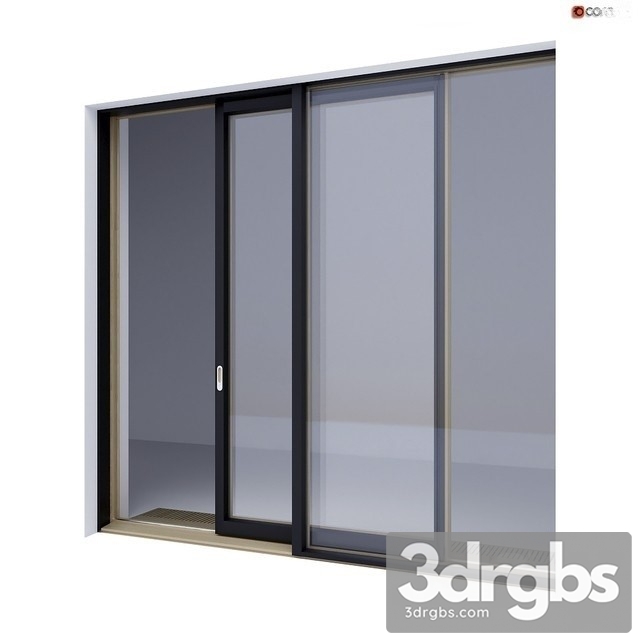 Woood Sliding Windows 4 3dsmax Download - thumbnail 1