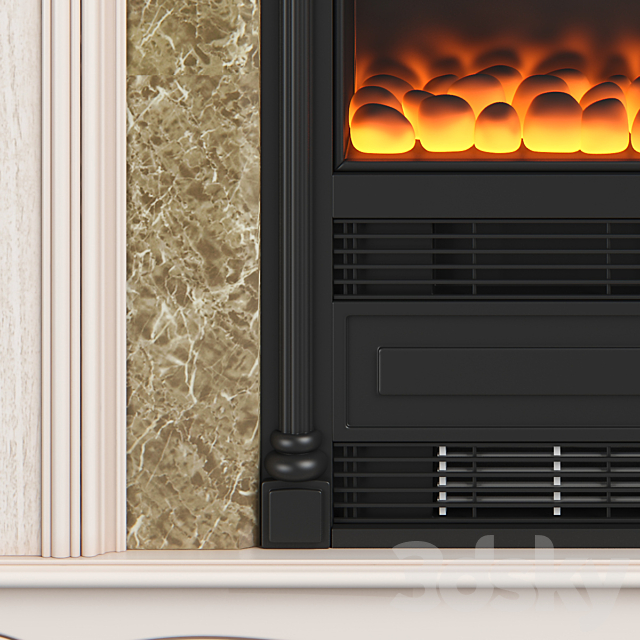 2551100_230_Carpenter_Fireplace_cabinet_1200x421x1032 3ds Max - thumbnail 3