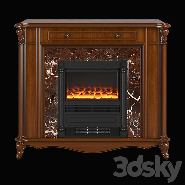 2651100_230_1_Carpenter_Fireplace_cabinet_1200x421x1032 3ds Max - thumbnail 2