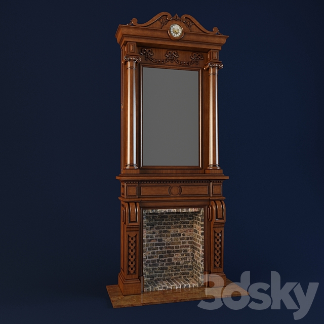 anikvarny fireplace 3ds Max - thumbnail 1