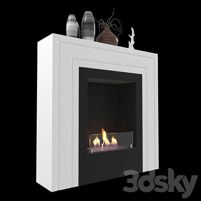 Animated bio fireplace Kristine 3DSMax File - thumbnail 2