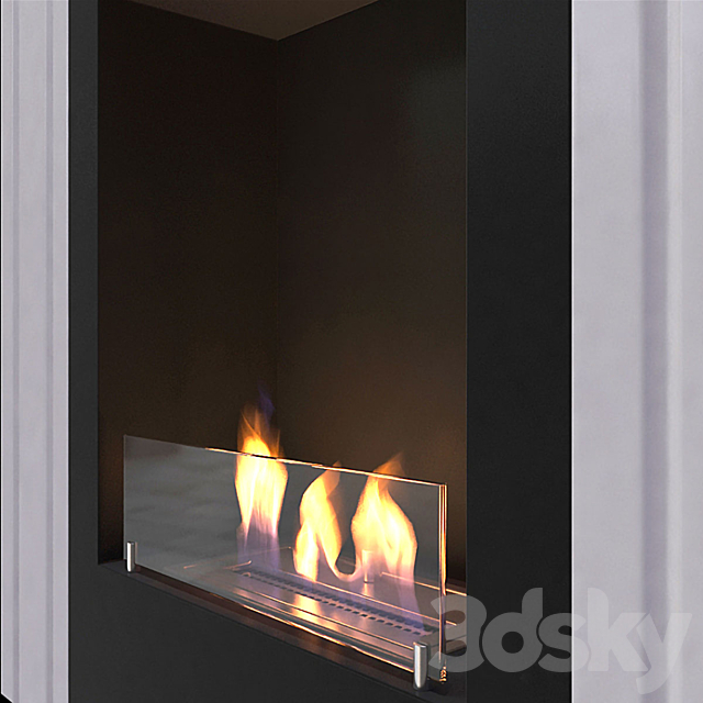 Animated bio fireplace Kristine 3DSMax File - thumbnail 4