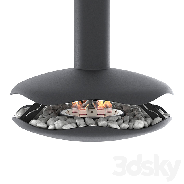 Animated bio-fireplace Perola 3DSMax File - thumbnail 1