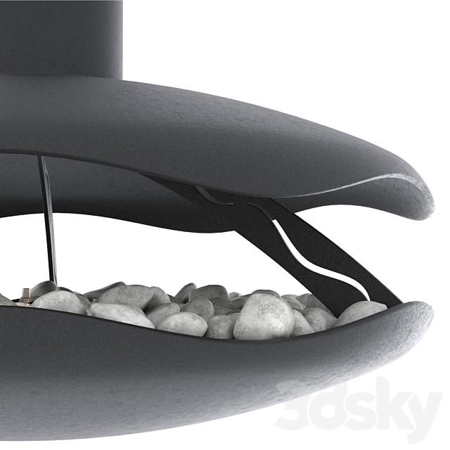 Animated bio-fireplace Perola 3DSMax File - thumbnail 3