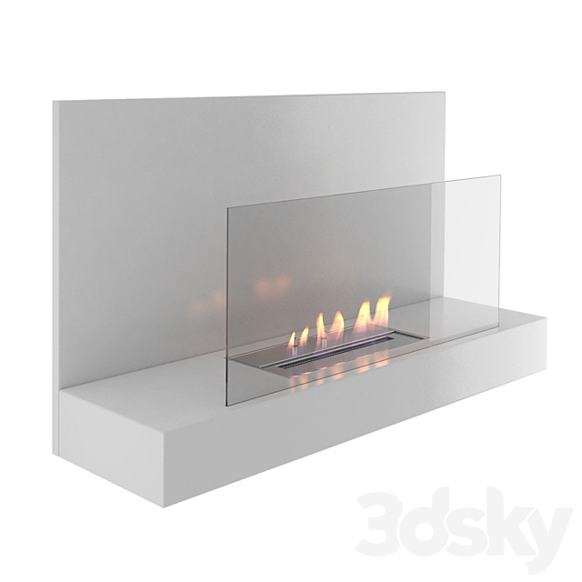 Animated fireplace Clement Nero _ Bianco 3DSMax File - thumbnail 2