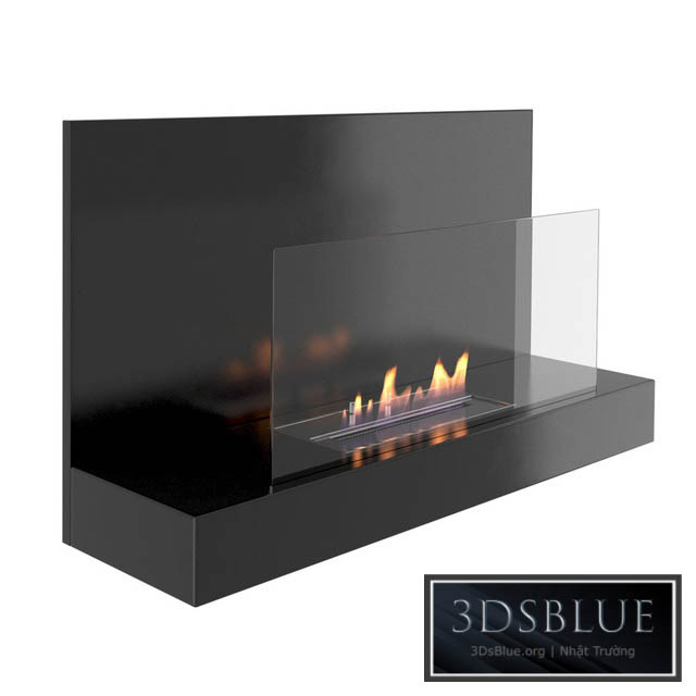 Animated fireplace Clement Nero \/ Bianco 3DS Max - thumbnail 3