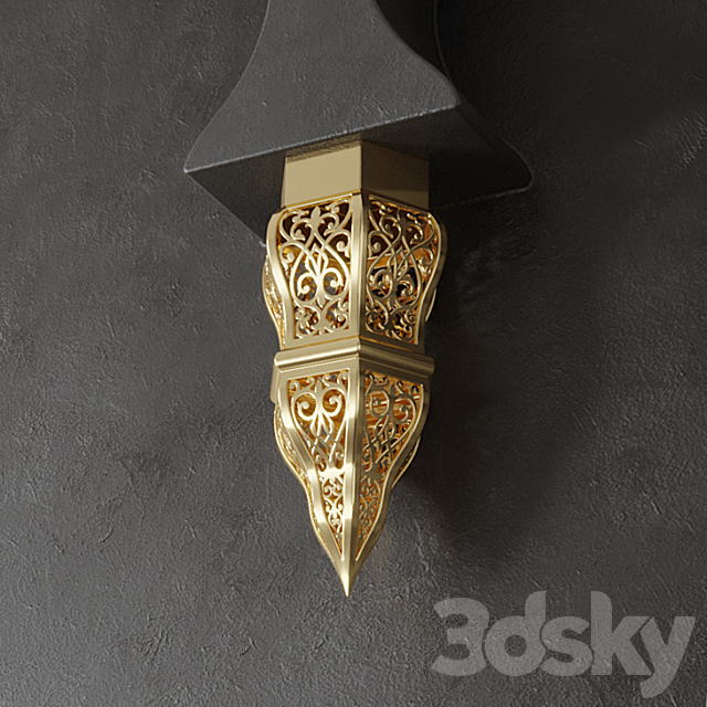 Arabic Fireplace 3D model 3DS Max Model - thumbnail 4