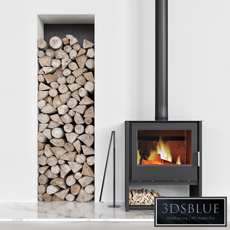 Arada i600 Fireplace 3DS Max - thumbnail 3