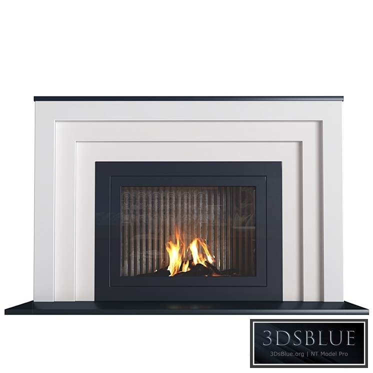 Art Deco style fireplace. Fireplace modern ArtDeco 3DS Max - thumbnail 3