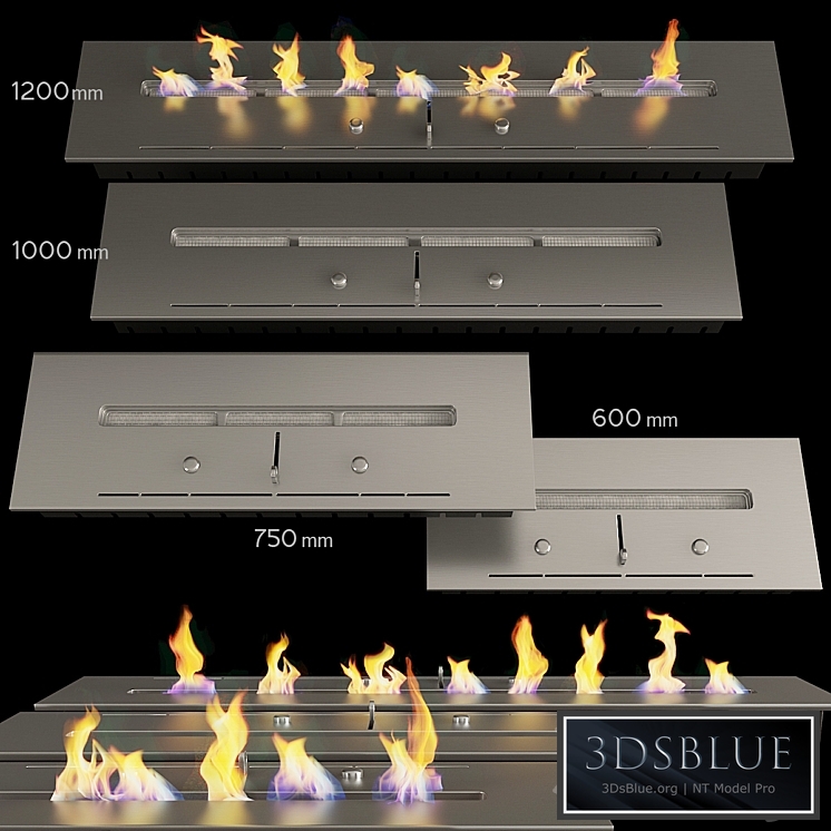 Bio-fireplace 3DS Max - thumbnail 3