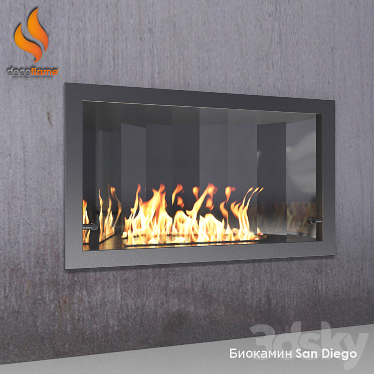 Bio Fireplace San Diego 3DS Max - thumbnail 1