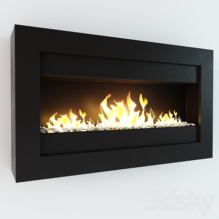 Bio Fireplace Wall 3DS Max - thumbnail 1