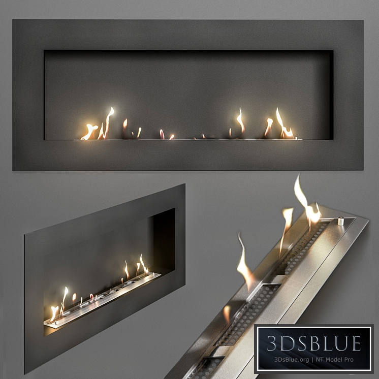 Bio fireplace Zefire 3DS Max - thumbnail 3