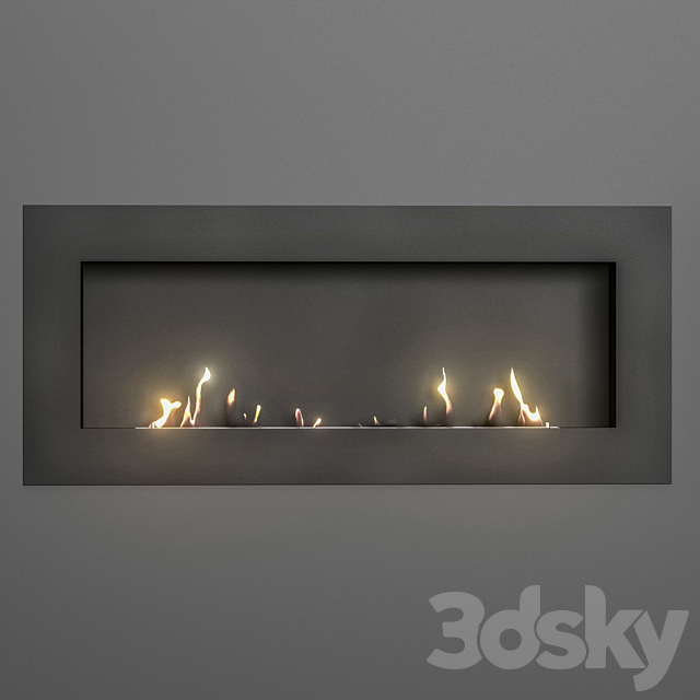 Bio fireplace Zefire 3DS Max Model - thumbnail 3