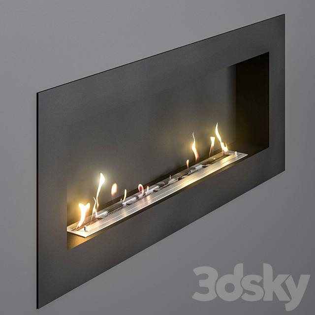 Bio fireplace Zefire 3DS Max Model - thumbnail 4