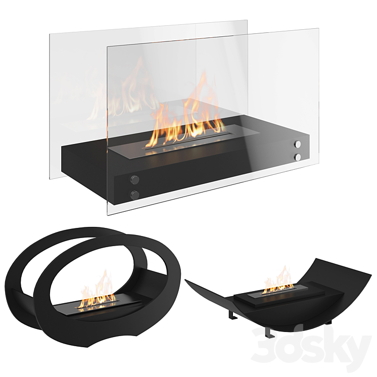 Bio fireplaces 3DS Max - thumbnail 1