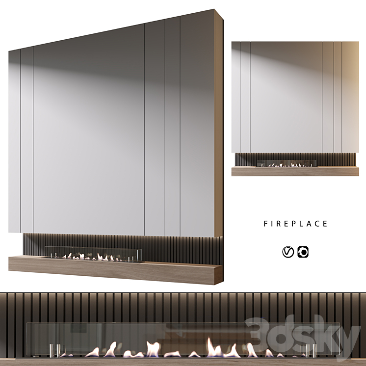 Biofireplace | bio fireplace 3DS Max Model - thumbnail 2